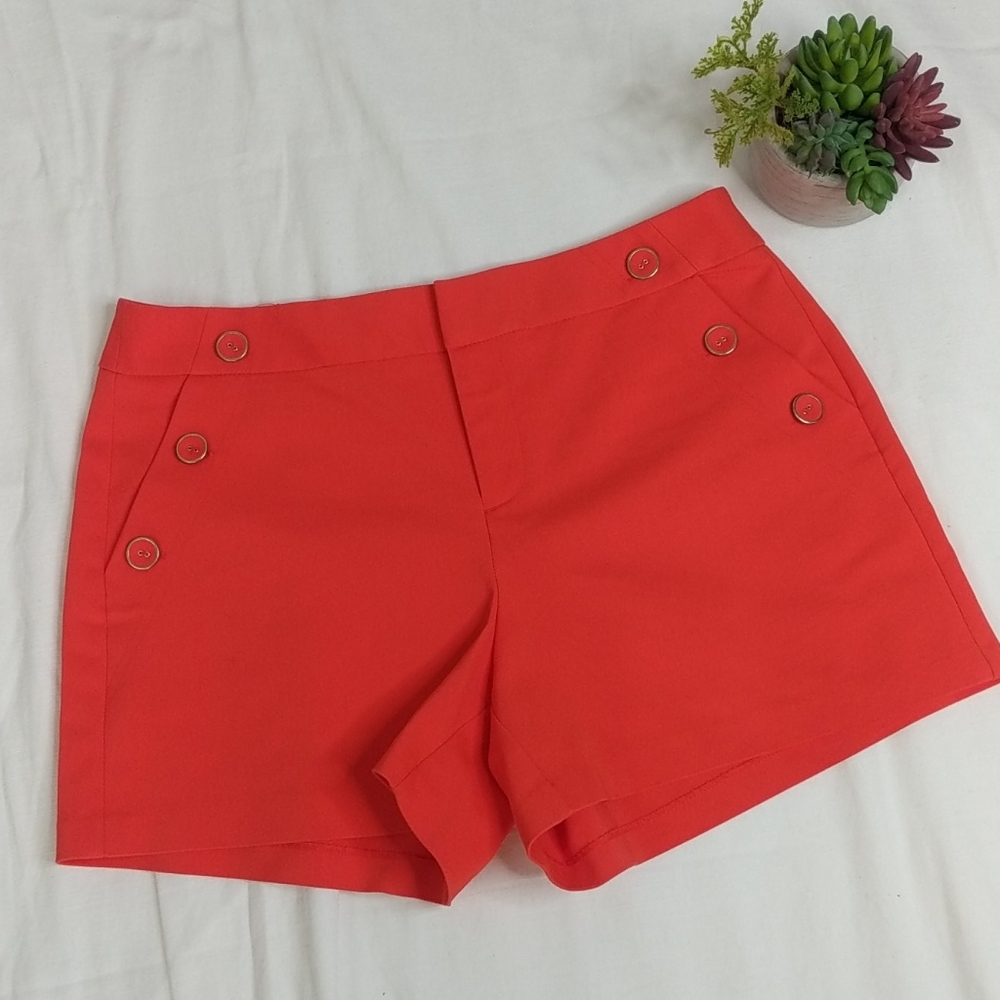 Elle bright salmon shorts sz 8